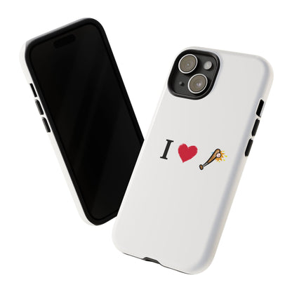 I Love Baseball Vibe Phone Case - Tough Cases for Sports Lovers, Gifts for Athletes, Fun Accessories, iPhone and Android Compatible