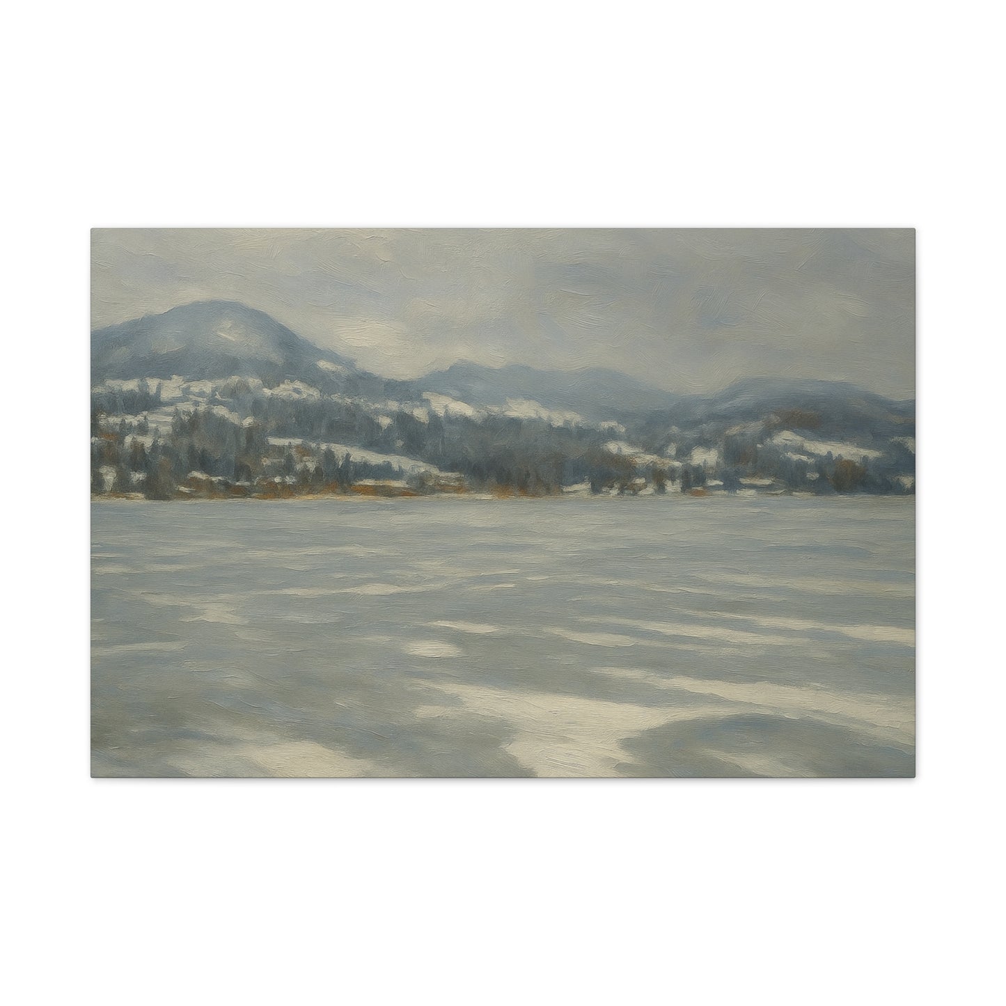 Serene Winter Landscape Canvas