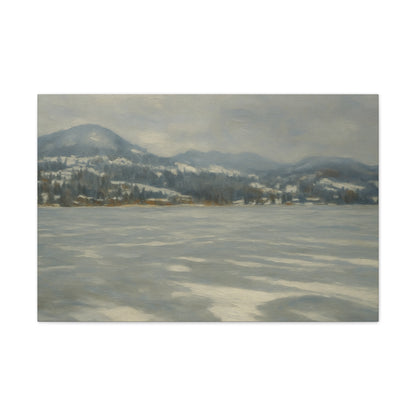 Serene Winter Landscape Canvas