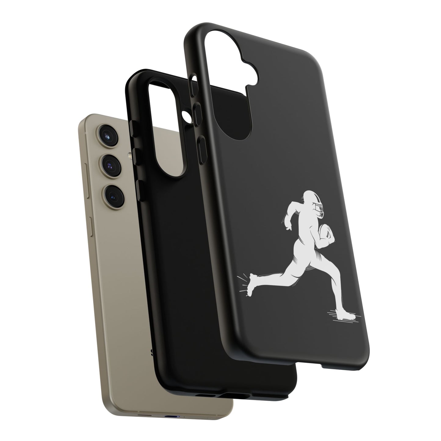 Football Player Phone Case, Tough Cases, Sports Phone Cover, Gift for Athletes, iPhone & Samsung Accessories, Running Player Design