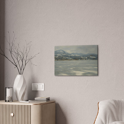 Serene Winter Landscape Canvas