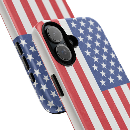 Patriotic Phone Case - Tough Cases for Veterans, USA Lovers, Independence Day, Memorial Day, Flag Design