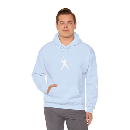 Sporty Unisex Baseball Hooded Sweatshirt, Casual Hoodie for Athletes, Perfect for Gifts, Comfy Streetwear, Ideal for Sports Events, Personal Use