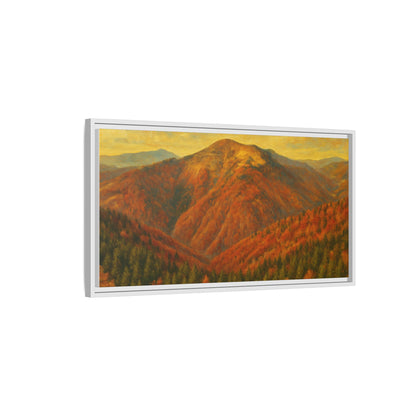 Autumn Landscape Wall Art, Cozy Home Decor, Nature Print, Framed Canvas, Fall Decorations, Gift Idea for Art Lovers