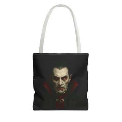 Vampire Haunted Tote Bag, Spooky Shopping Bag, Halloween Accessory, Gothic Style Handbag, Perfect for Halloween Parties, Unisex Tote