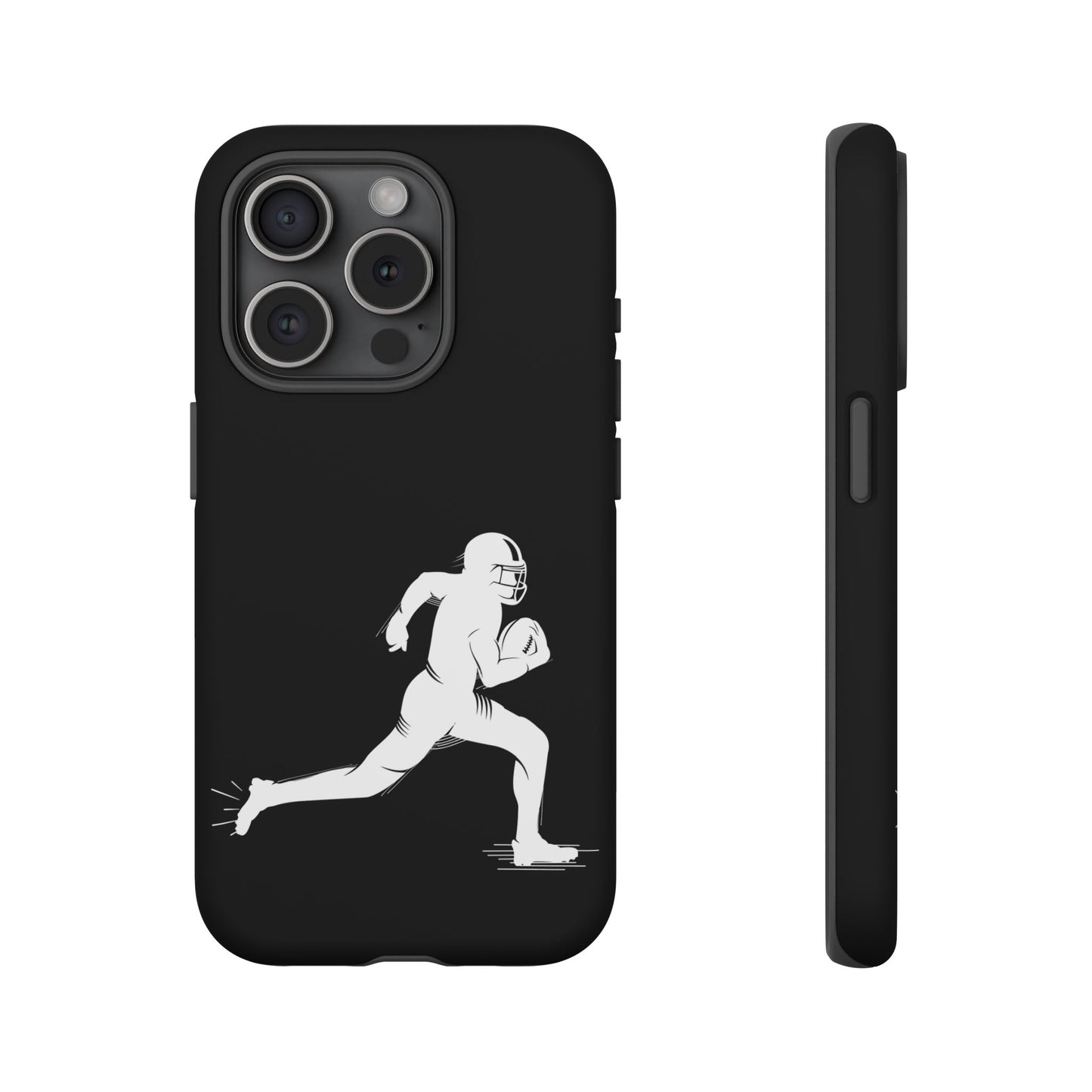 Football Player Phone Case, Tough Cases, Sports Phone Cover, Gift for Athletes, iPhone & Samsung Accessories, Running Player Design