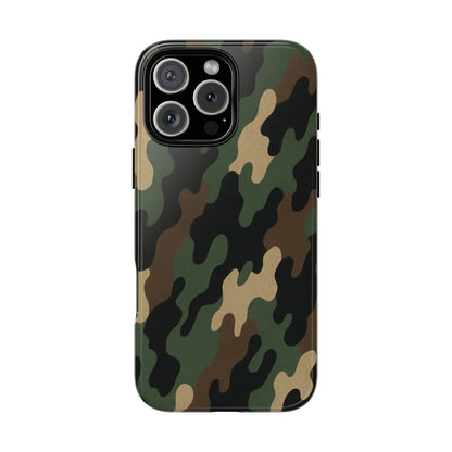 Camouflage Phone Case, Tough Cases, Military Style, Unique Phone Accessories, Gift for Him, Durable Phone Cover