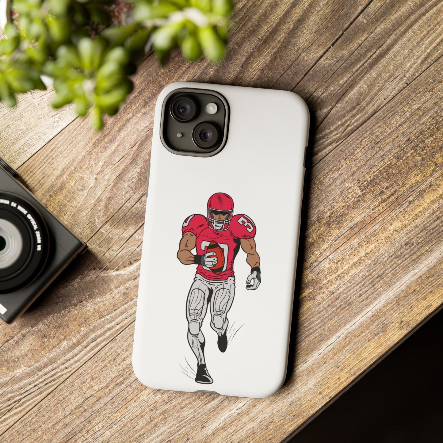 Football Player Tough Case, Sports Phone Cover, Athlete Gift, Tough Phone Case, Fall Sports, Football Lover's Accessory