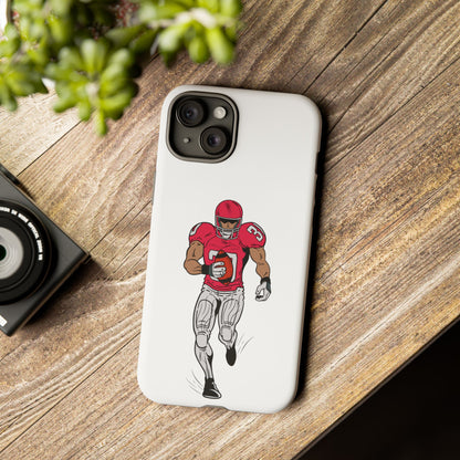 Football Player Tough Case, Sports Phone Cover, Athlete Gift, Tough Phone Case, Fall Sports, Football Lover's Accessory