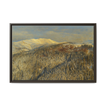 Framed Mountain Canvas Art, Perfect for Home Decor, Nature Wall Art, Gift for Nature Lovers, Cozy Atmosphere