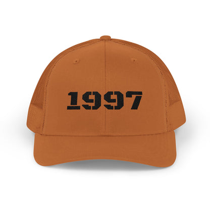 1997 Snapback Trucker Cap, Vintage Style Hat, Year Birth Cap, Trendy Dad Hat, Cool Casual Cap, Gift for 90s Kids