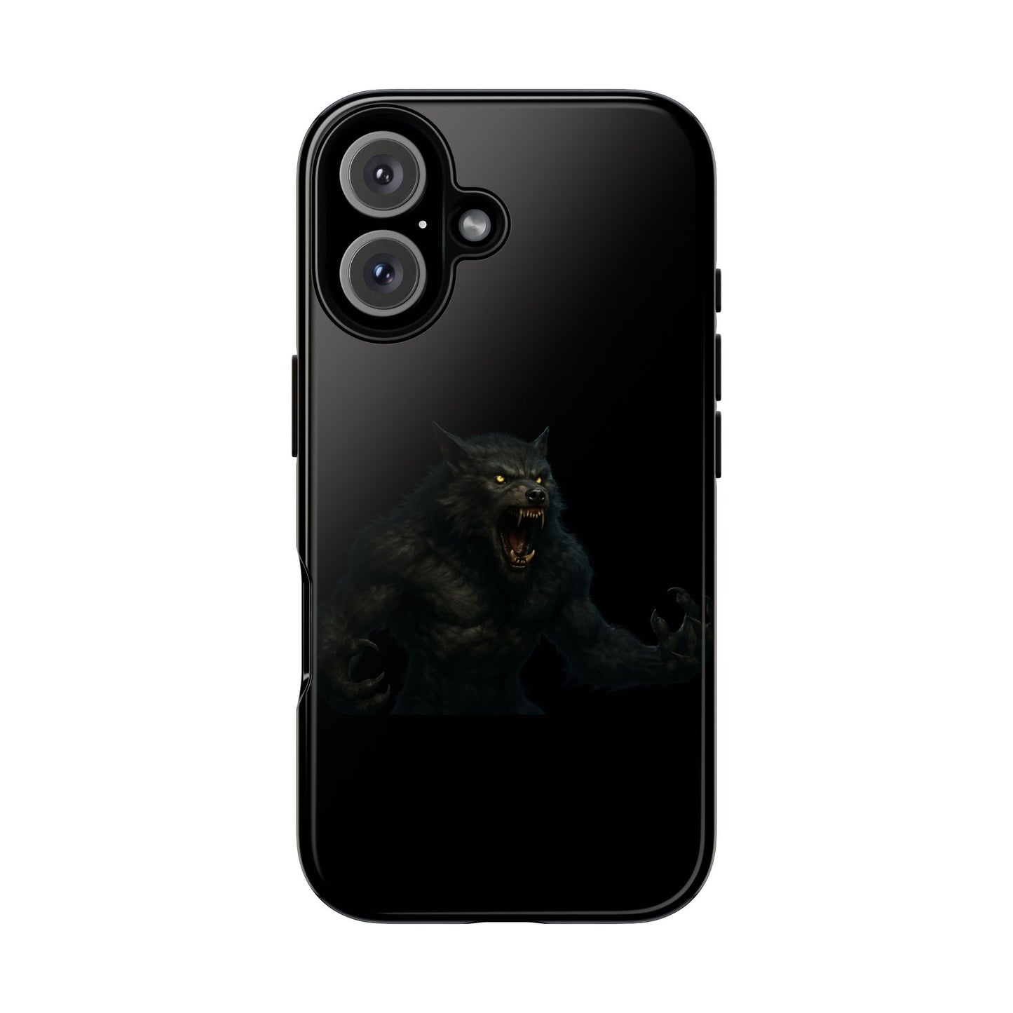 Werewolf Phone Case, Tough Cases, Black Panther Design, Gift for Animal Lovers, Phone Accessories, Fierce Phone Protection
