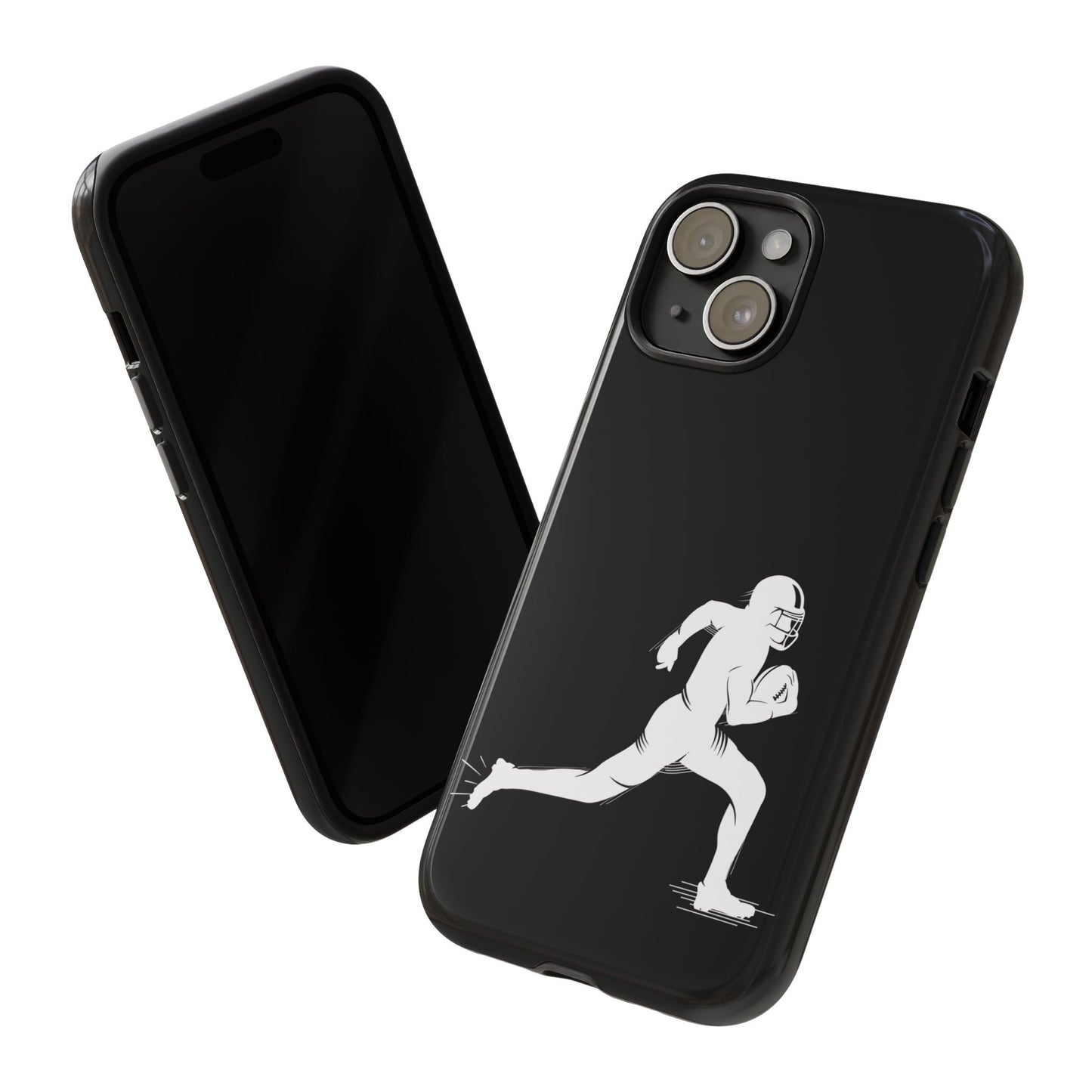 Football Player Phone Case, Tough Cases, Sports Phone Cover, Gift for Athletes, iPhone & Samsung Accessories, Running Player Design