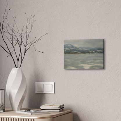 Serene Winter Landscape Canvas