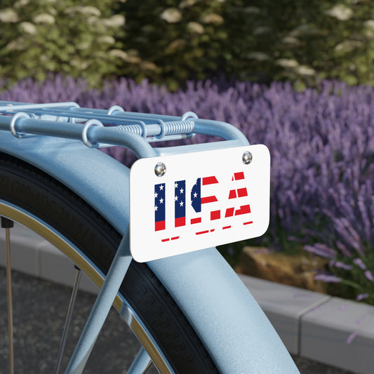 USA Mini License Plate | Vintage Americana Decor, Car Accessories, Personalized Gifts, Home & Garden Decor, Patriot's Day - product image