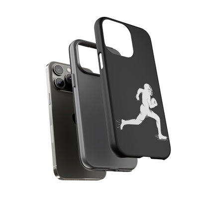 Football Player Phone Case, Tough Cases, Sports Phone Cover, Gift for Athletes, iPhone & Samsung Accessories, Running Player Design