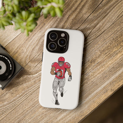 Football Player Tough Case, Sports Phone Cover, Athlete Gift, Tough Phone Case, Fall Sports, Football Lover's Accessory