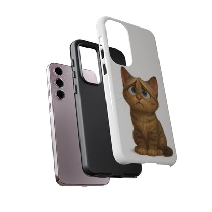 Cute Cat Phone Case, Funny Kitty Case, Animal Lover Gift, Cat Lover Accessory, Unique Cat Design Case, Pet Mom Gift