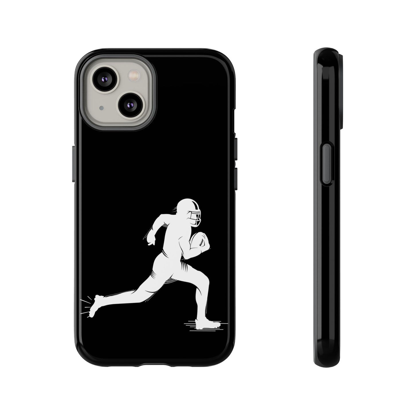 Football Player Phone Case, Tough Cases, Sports Phone Cover, Gift for Athletes, iPhone & Samsung Accessories, Running Player Design