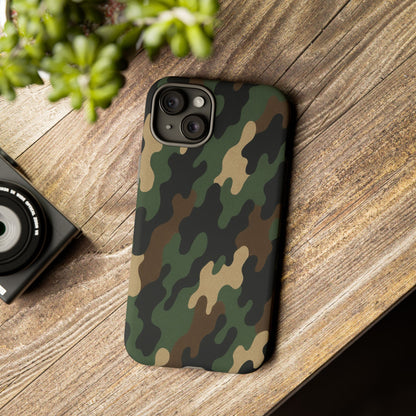 Camouflage Phone Case, Tough Cases, Military Style, Unique Phone Accessories, Gift for Him, Durable Phone Cover