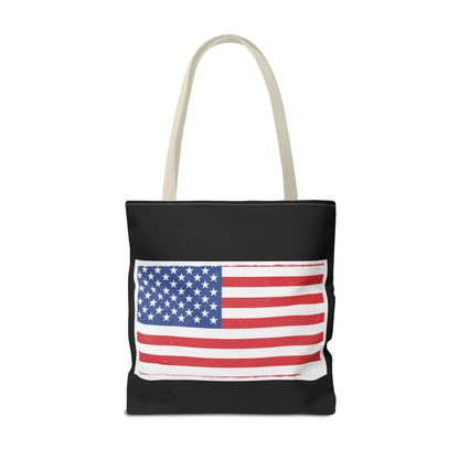 Patriotic Tote Bag, American Flag Carryall, Beach Bag, Reusable Shopping Tote, Independence Day Gift