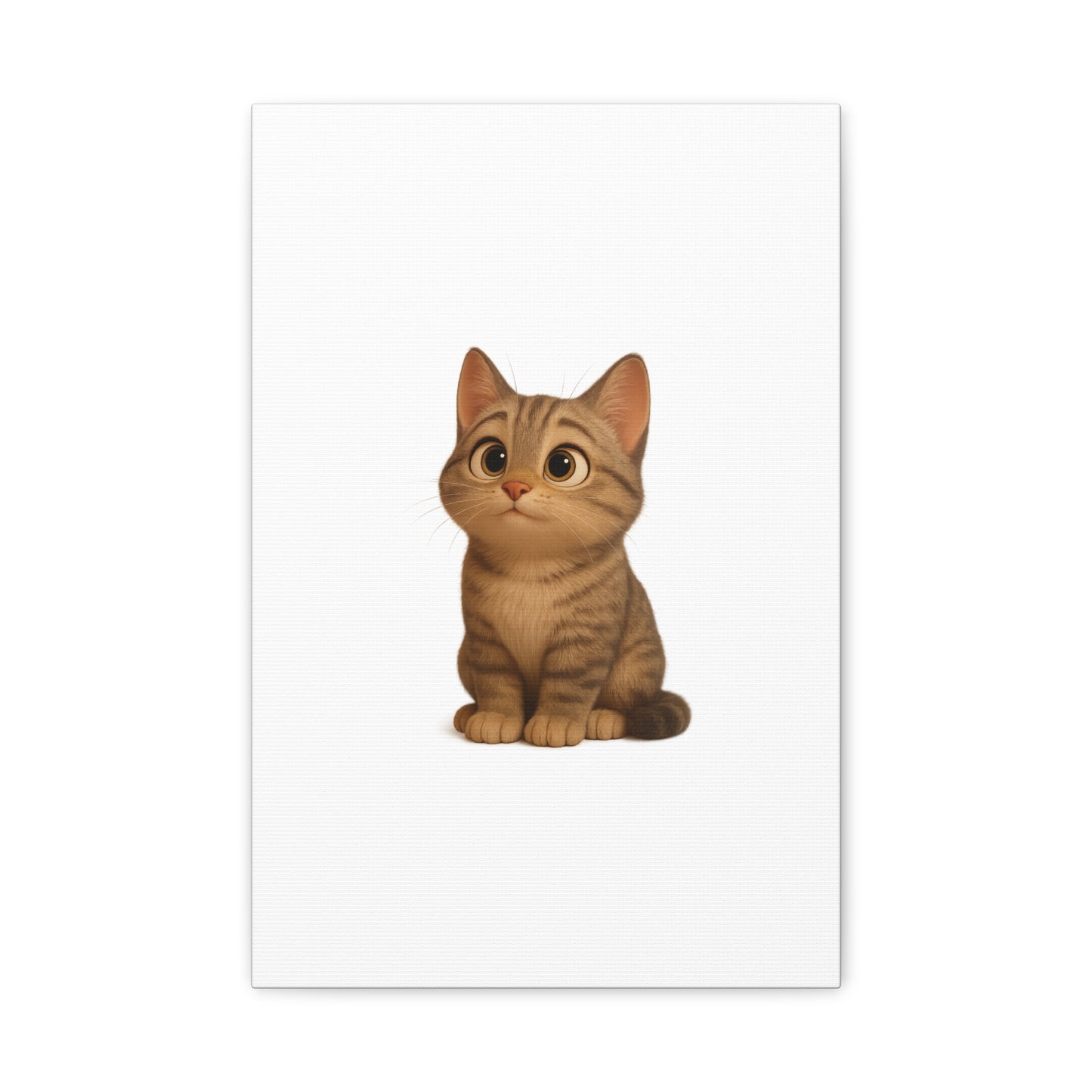 Adorable Cat Canvas Art, Cute Cat Wall Decor, Pet Lover Gift, Nursery Wall Art, Animal Print, Modern Home Decor