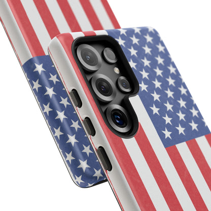 Patriotic Phone Case - Tough Cases for Veterans, USA Lovers, Independence Day, Memorial Day, Flag Design
