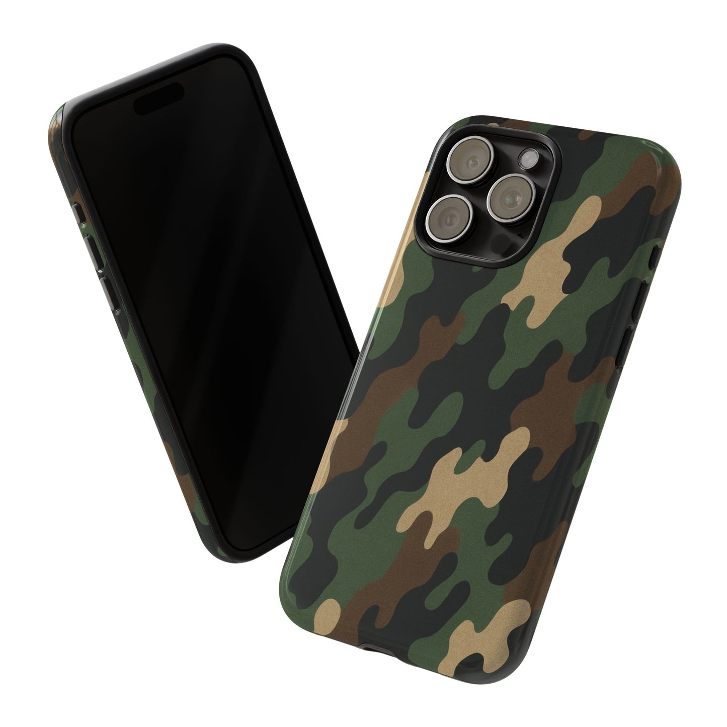 Camouflage Phone Case, Tough Cases, Military Style, Unique Phone Accessories, Gift for Him, Durable Phone Cover