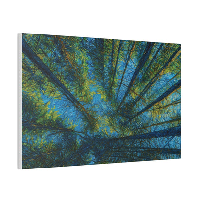 Canvas Wall Art, Forest Perspective Print, Nature Decor, Home & Office Art, Rustic Wall Hanging, Tree Art for Nature Lovers