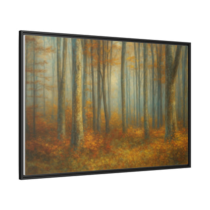Autumn Forest Canvas Art, Framed Wall Decor, Rustic Home Decor, Nature Artwork, Gift for Nature Lovers