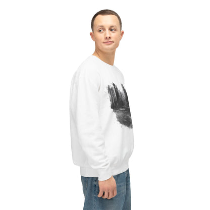 Scenic Minimalist Crewneck Sweatshirt - Cozy Art Tee for Nature Lovers, Gift for Her, Layering Essential, Perfect for Fall, Everyday Wear