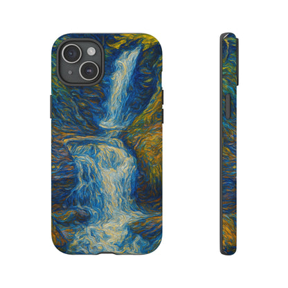 Artistic Phone Case - Waterfall Design, Unique Gift, Phone Accessory, Nature Lover, Original Artwork