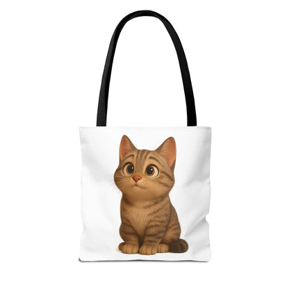 Cute Cat Tote Bag - Perfect for Animal Lovers, Eco-Friendly Carryall, Beach Bag, Shopping Tote, Gift for Cat Owners
