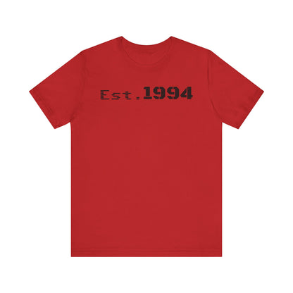 Est. 1994 Unisex Tee, Vintage Birthday Shirt, Nostalgic 90s Apparel, Perfect Gift for 30th Birthday, Casual Daily Wear