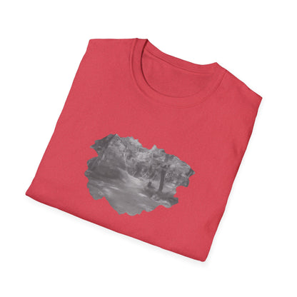 Serene Nature Landscape T-Shirt - Comfortable Unisex Tee, Outdoor Adventures, Nature Lover Gift, Casual Wear, Stylish Spring Top