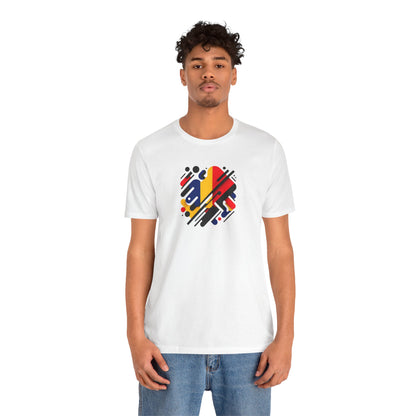 Artistic Heart Unisex Jersey Tee - Vibrant Graphic Tee, Casual Wear, Gift for Art Lovers, Birthday Surprise, Everyday Comfort