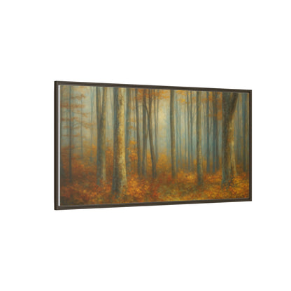 Autumn Forest Canvas Art, Framed Wall Decor, Rustic Home Decor, Nature Artwork, Gift for Nature Lovers