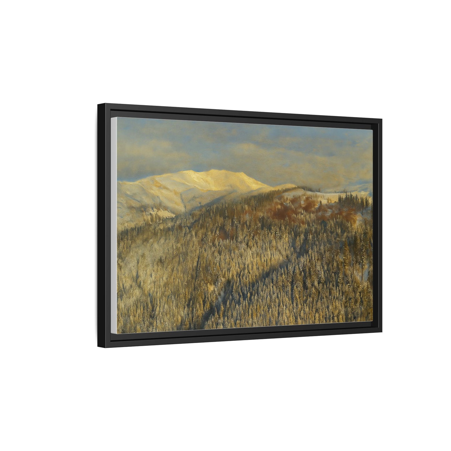 Framed Mountain Canvas Art, Perfect for Home Decor, Nature Wall Art, Gift for Nature Lovers, Cozy Atmosphere