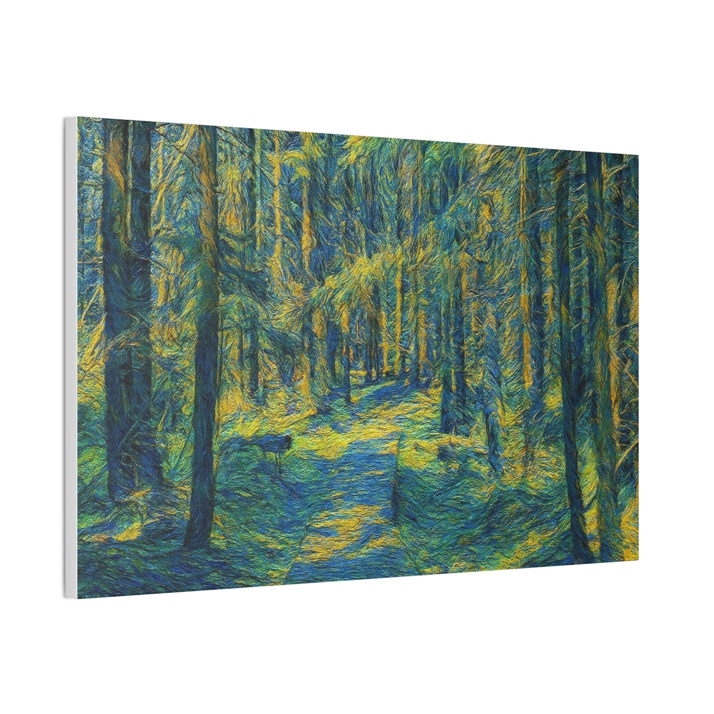 Canvas Art Print, Forest Path Painting, Nature Decor, Wall Art, Gift for Nature Lovers, Home Decor Inspiration