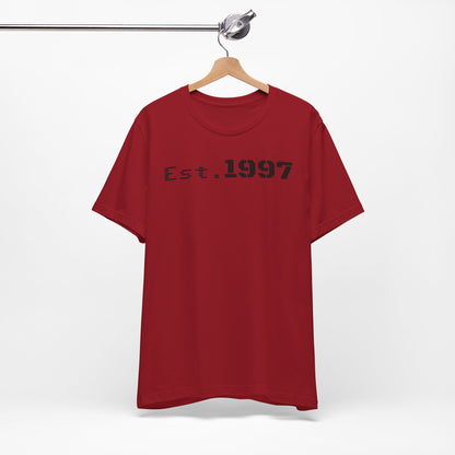Vintage Est. 1997 Unisex Tee, Gift for Birthdays, Celebrations, Casual Wear, Retro Fashion, Cool Graphic T-Shirt
