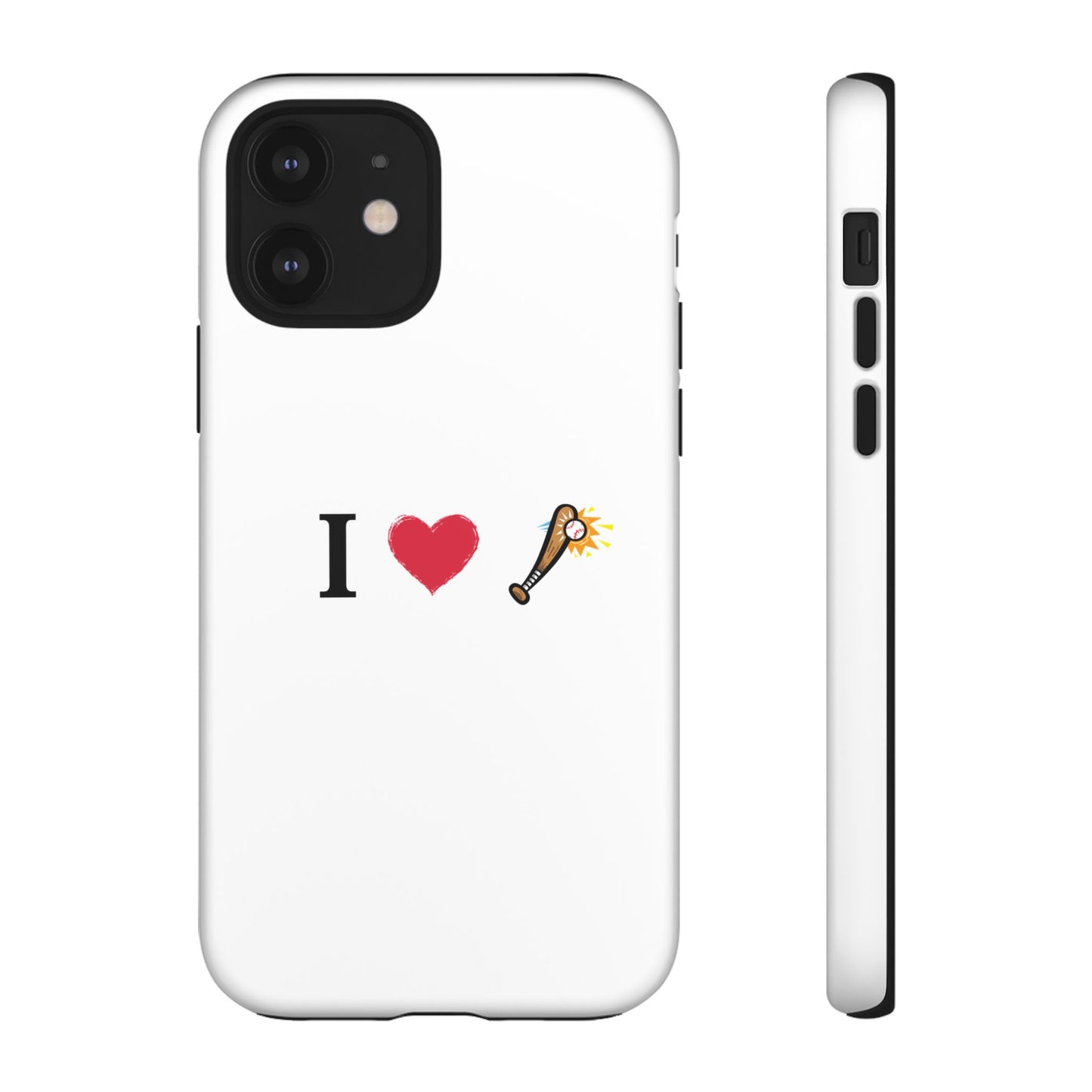 I Love Baseball Vibe Phone Case - Tough Cases for Sports Lovers, Gifts for Athletes, Fun Accessories, iPhone and Android Compatible