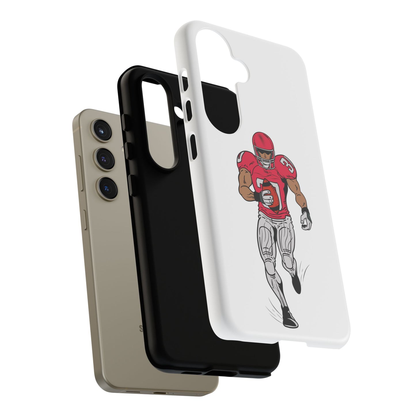 Football Player Tough Case, Sports Phone Cover, Athlete Gift, Tough Phone Case, Fall Sports, Football Lover's Accessory