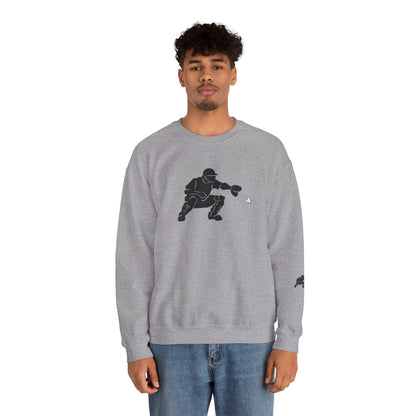 Baseball Catcher Crewneck Sweatshirt | Unisex Sports Apparel | Perfect for Game Days, Gifts, and Casual Wear | Baseball Lover's Gift
