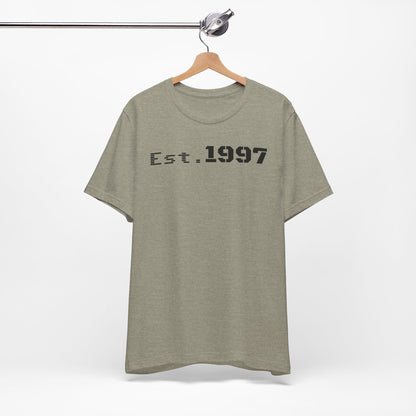 Vintage Est. 1997 Unisex Tee, Gift for Birthdays, Celebrations, Casual Wear, Retro Fashion, Cool Graphic T-Shirt