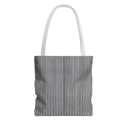 Stylish Gray Striped Tote Bag for Everyday Use