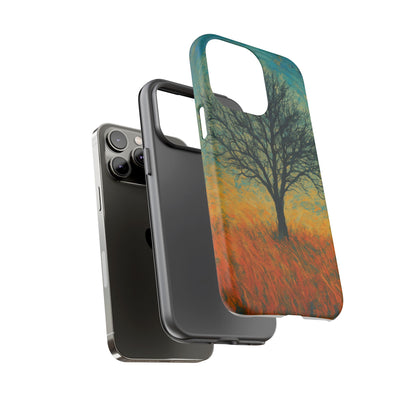 Artistic Phone Case with Tree Design, Nature Lover Gift, Unique Phone Cover, Holiday Present, Eco-friendly Tech Accessories