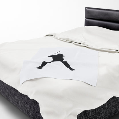 Baseball Player Plush Blanket | Soft Sports Throw, Cozy Gift for Athletes, Home Decor, Game Day Blanket, Perfect for Birthdays