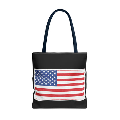 Patriotic Tote Bag, American Flag Carryall, Beach Bag, Reusable Shopping Tote, Independence Day Gift