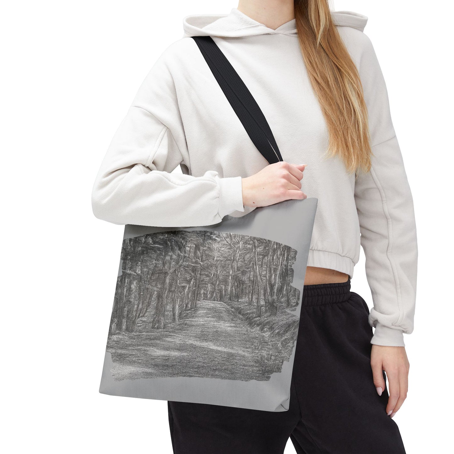 Scenic Path Tote Bag, Reversible Tote, Eco-Friendly Shopper, Outdoor Adventure Bag, Gift for Nature Lovers, Stylish Carryall