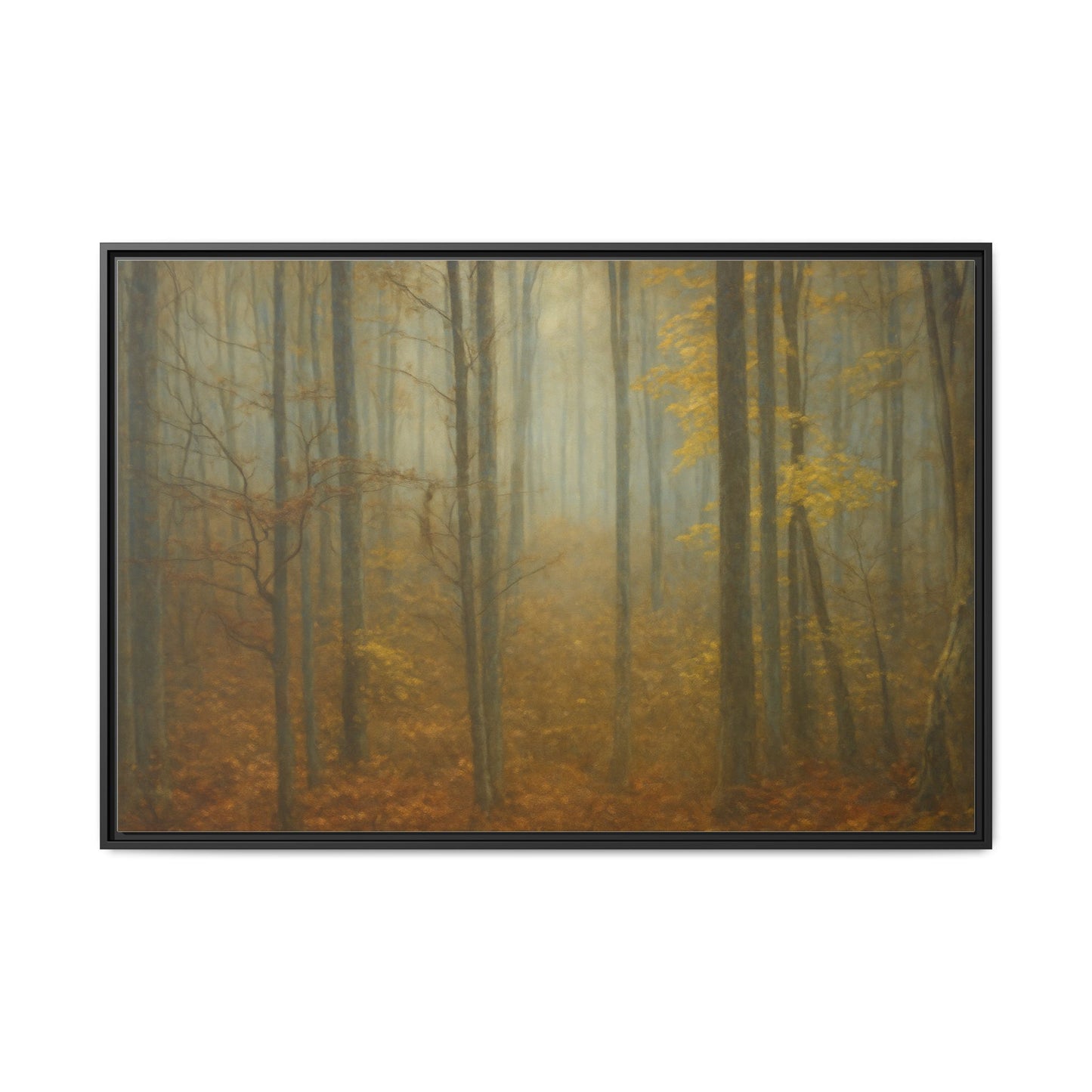 Framed Matte Canvas Art | Serenity in the Forest | Nature Wall Decor, Home Gallery, Cozy Living Room, Gift for Nature Lovers